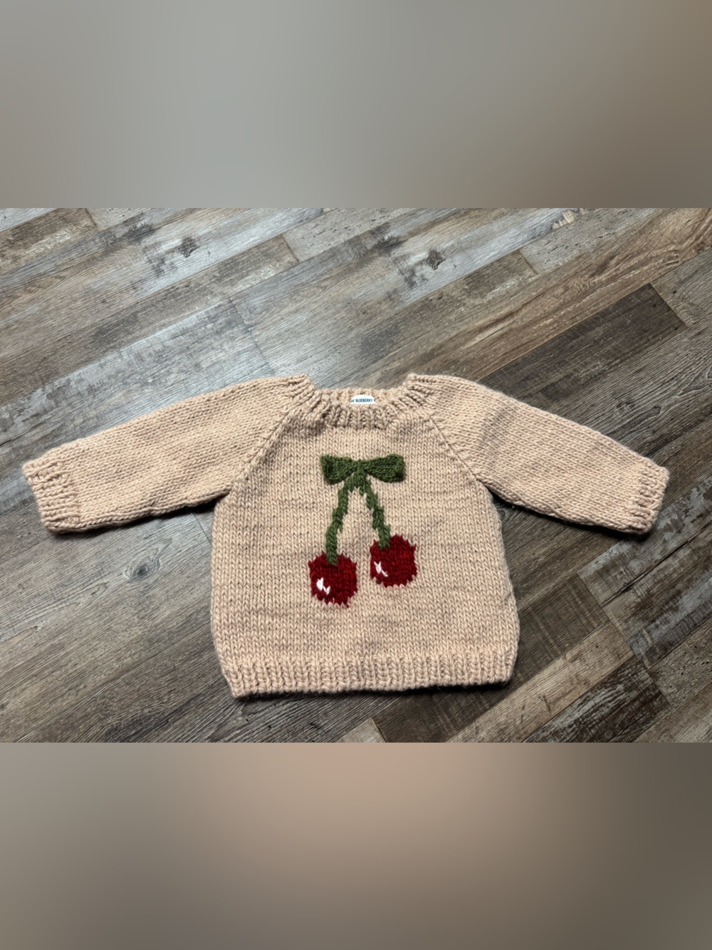 The Blueberry Hill Cherry sweater 2-3 years